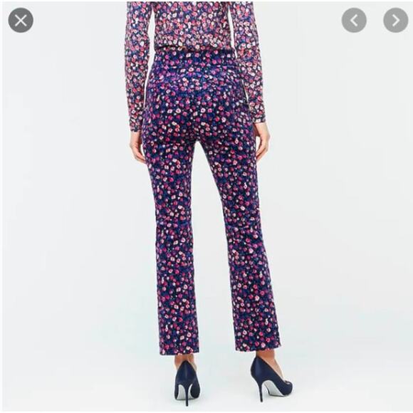 J.Crew Kickout Cord Pant in Dotted Floral Size 2 - Picture 2 of 8